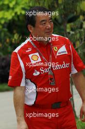 Hirohide Hamashima (JPN) Ferrari Tyre Engineer. 22.03.2012. Formula 1 World Championship, Rd 2, Malaysian Grand Prix, Sepang, Malaysia, Thursday