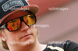 Kimi Raikkonen (FIN) Lotus F1 Team.  22.03.2012. Formula 1 World Championship, Rd 2, Malaysian Grand Prix, Sepang, Malaysia, Thursday
