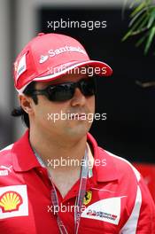 Felipe Massa (BRA) Ferrari. 22.03.2012. Formula 1 World Championship, Rd 2, Malaysian Grand Prix, Sepang, Malaysia, Thursday