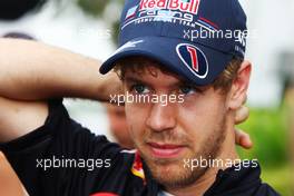 Sebastian Vettel (GER) Red Bull Racing. 22.03.2012. Formula 1 World Championship, Rd 2, Malaysian Grand Prix, Sepang, Malaysia, Thursday