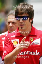 Fernando Alonso (ESP) Ferrari. 22.03.2012. Formula 1 World Championship, Rd 2, Malaysian Grand Prix, Sepang, Malaysia, Thursday