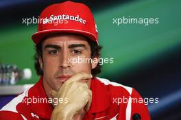 Fernando Alonso (ESP) Ferrari in the FIA Press Conference. 22.03.2012. Formula 1 World Championship, Rd 2, Malaysian Grand Prix, Sepang, Malaysia, Thursday