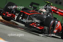 Lewis Hamilton (GBR) McLaren MP4/27. 21.09.2012.Formula 1 World Championship, Rd 14, Singapore Grand Prix, Singapore, Singapore, Practice Day