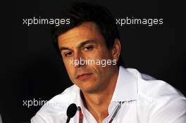 Toto Wolff (GER) Williams Chief Executive Officer in the FIA Press Conference. 21.09.2012.Formula 1 World Championship, Rd 14, Singapore Grand Prix, Singapore, Singapore, Practice Day