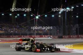 Kimi Raikkonen (FIN) Lotus F1 E20. 21.09.2012.Formula 1 World Championship, Rd 14, Singapore Grand Prix, Singapore, Singapore, Practice Day