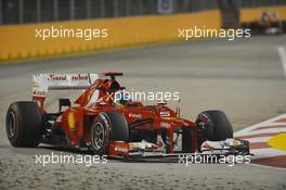 Fernando Alonso (ESP) Ferrari F2012. 21.09.2012.Formula 1 World Championship, Rd 14, Singapore Grand Prix, Singapore, Singapore, Practice Day