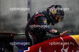1st place Sebastian Vettel (GER), Red Bull Racing  23.09.2012. Formula 1 World Championship, Rd 14, Singapore Grand Prix, Singapore, Singapore, Race Day