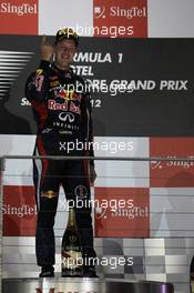 1st place Sebastian Vettel (GER), Red Bull Racing  23.09.2012. Formula 1 World Championship, Rd 14, Singapore Grand Prix, Singapore, Singapore, Race Day
