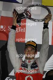 2nd place Jenson Button (GBR), McLaren Mercedes  23.09.2012. Formula 1 World Championship, Rd 14, Singapore Grand Prix, Singapore, Singapore, Race Day