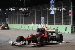 Fernando Alonso (ESP) Ferrari F2012. 23.09.2012. Formula 1 World Championship, Rd 14, Singapore Grand Prix, Singapore, Singapore, Race Day