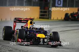 Sebastian Vettel (GER) Red Bull Racing RB8. 23.09.2012. Formula 1 World Championship, Rd 14, Singapore Grand Prix, Singapore, Singapore, Race Day