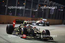 Kimi Raikkonen (FIN) Lotus F1 E20. 23.09.2012. Formula 1 World Championship, Rd 14, Singapore Grand Prix, Singapore, Singapore, Race Day