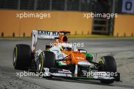 Paul di Resta (GBR) Sahara Force India VJM05. 23.09.2012. Formula 1 World Championship, Rd 14, Singapore Grand Prix, Singapore, Singapore, Race Day