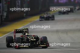 Romain Grosjean (FRA) Lotus F1 E20. 23.09.2012. Formula 1 World Championship, Rd 14, Singapore Grand Prix, Singapore, Singapore, Race Day