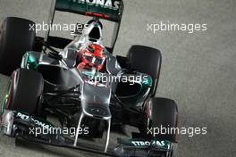 Michael Schumacher (GER), Mercedes GP  22.09.2012. Formula 1 World Championship, Rd 14, Singapore Grand Prix, Singapore, Singapore, Qualifying Day