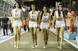 Sahara Force India F1 Team Divas. 22.09.2012. Formula 1 World Championship, Rd 14, Singapore Grand Prix, Singapore, Singapore, Qualifying Day