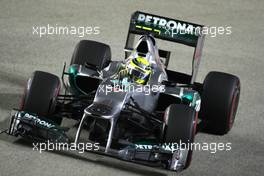 Nico Rosberg (GER), Mercedes GP  22.09.2012. Formula 1 World Championship, Rd 14, Singapore Grand Prix, Singapore, Singapore, Qualifying Day