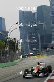 Paul di Resta (GBR) Sahara Force India VJM05. 22.09.2012. Formula 1 World Championship, Rd 14, Singapore Grand Prix, Singapore, Singapore, Qualifying Day