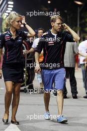 Sebastian Vettel (GER) Red Bull Racing. 22.09.2012. Formula 1 World Championship, Rd 14, Singapore Grand Prix, Singapore, Singapore, Qualifying Day