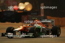 Nico Hulkenberg (GER) Sahara Force India F1 VJM05. 22.09.2012. Formula 1 World Championship, Rd 14, Singapore Grand Prix, Singapore, Singapore, Qualifying Day