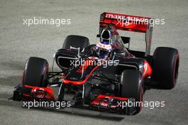 Jenson Button (GBR), McLaren Mercedes  22.09.2012. Formula 1 World Championship, Rd 14, Singapore Grand Prix, Singapore, Singapore, Qualifying Day