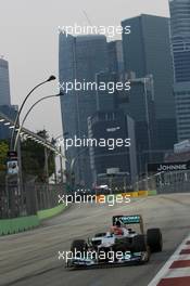 Michael Schumacher (GER) Mercedes AMG F1 W03. 22.09.2012. Formula 1 World Championship, Rd 14, Singapore Grand Prix, Singapore, Singapore, Qualifying Day