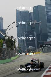 Pastor Maldonado (VEN) Williams FW34. 22.09.2012. Formula 1 World Championship, Rd 14, Singapore Grand Prix, Singapore, Singapore, Qualifying Day