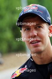 Sebastian Vettel (GER) Red Bull Racing. 20.09.2012. Formula 1 World Championship, Rd 14, Singapore Grand Prix, Singapore, Singapore, Preparation Day