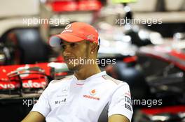 Lewis Hamilton (GBR) McLaren. 20.09.2012. Formula 1 World Championship, Rd 14, Singapore Grand Prix, Singapore, Singapore, Preparation Day