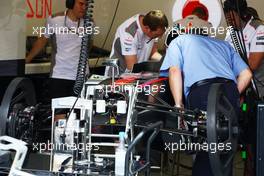McLaren MP4/27. 20.09.2012. Formula 1 World Championship, Rd 14, Singapore Grand Prix, Singapore, Singapore, Preparation Day