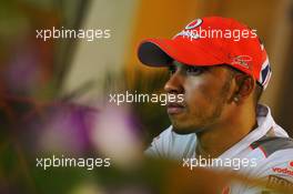 Lewis Hamilton (GBR) McLaren. 20.09.2012. Formula 1 World Championship, Rd 14, Singapore Grand Prix, Singapore, Singapore, Preparation Day