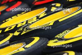 Pirelli tyres. 20.09.2012. Formula 1 World Championship, Rd 14, Singapore Grand Prix, Singapore, Singapore, Preparation Day