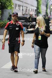 Timo Glock (GER) Marussia F1 Team. 20.09.2012. Formula 1 World Championship, Rd 14, Singapore Grand Prix, Singapore, Singapore, Preparation Day