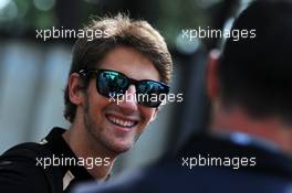Romain Grosjean (FRA) Lotus F1 Team, serving a one race ban. 20.09.2012. Formula 1 World Championship, Rd 14, Singapore Grand Prix, Singapore, Singapore, Preparation Day