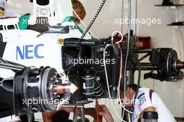 Sauber C31 sidepod detail. 20.09.2012. Formula 1 World Championship, Rd 14, Singapore Grand Prix, Singapore, Singapore, Preparation Day