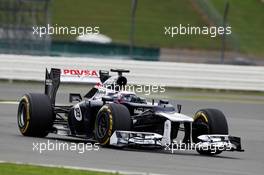 Valtteri Bottas (FIN) Williams FW34 Third Driver. 12.07.2012. Formula One Young Drivers Test, Day 1, Silverstone, England.