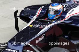 Valtteri Bottas (FIN) Williams FW34 Third Driver in the pits. 13.07.2012. Formula One Young Drivers Test, Day 2, Silverstone, England.