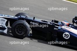 Valtteri Bottas (FIN) Williams FW34 Third Driver. 12.07.2012. Formula One Young Drivers Test, Day 1, Silverstone, England.