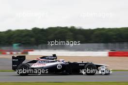 Valtteri Bottas (FIN) Williams FW34 Third Driver. 13.07.2012. Formula One Young Drivers Test, Day 2, Silverstone, England.