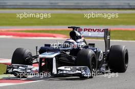 Valtteri Bottas (FIN) Williams FW34 Third Driver. 12.07.2012. Formula One Young Drivers Test, Day 1, Silverstone, England.