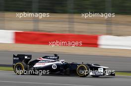 Valtteri Bottas (FIN) Williams FW34 Third Driver. 12.07.2012. Formula One Young Drivers Test, Day 1, Silverstone, England.