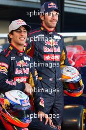 06.02.2012 Jerez, Spain,  Daniel Ricciardo (AUS), Scuderia Toro Rosso and Jean-Eric Vergne (FRA), Scuderia Toro Rosso  - Toro Rosso STR7 Launch