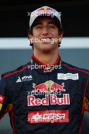 06.02.2012 Jerez, Spain,  Daniel Ricciardo (AUS), Scuderia Toro Rosso  - Toro Rosso STR7 Launch