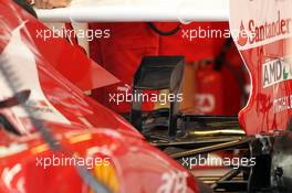 Ferrari F2012 rear wing detail. 02.11.2012. Formula 1 World Championship, Rd 18, Abu Dhabi Grand Prix, Yas Marina Circuit, Abu Dhabi, Practice Day.