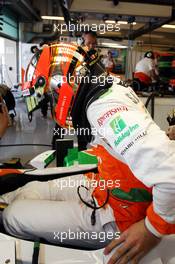Jules Bianchi (FRA) Sahara Force India F1 Team VJM05 Third Driver. 02.11.2012. Formula 1 World Championship, Rd 18, Abu Dhabi Grand Prix, Yas Marina Circuit, Abu Dhabi, Practice Day.