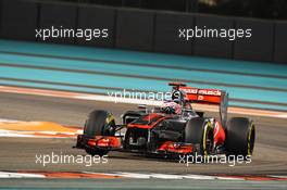 Jenson Button (GBR) McLaren MP4/27. 02.11.2012. Formula 1 World Championship, Rd 18, Abu Dhabi Grand Prix, Yas Marina Circuit, Abu Dhabi, Practice Day.