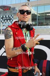 Taboo, Black Eyed Peas Rapper. 04.11.2012. Formula 1 World Championship, Rd 18, Abu Dhabi Grand Prix, Yas Marina Circuit, Abu Dhabi, Race Day.