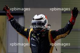 1st place Kimi Raikkonen, Lotus Renault F1 Team  04.11.2012. Formula 1 World Championship, Rd 18, Abu Dhabi Grand Prix, Abu Dhabi, UAE, Race Day