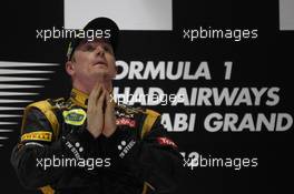 1st place Kimi Raikkonen, Lotus Renault F1 Team  04.11.2012. Formula 1 World Championship, Rd 18, Abu Dhabi Grand Prix, Abu Dhabi, UAE, Race Day