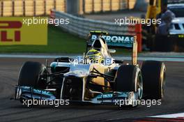 Nico Rosberg (GER) Mercedes AMG F1 W03. 04.11.2012. Formula 1 World Championship, Rd 18, Abu Dhabi Grand Prix, Yas Marina Circuit, Abu Dhabi, Race Day.